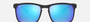 Ray-Ban RB4264 Chromance RB4264 601SA1 square sunglasses for men in full rim plastic, with matte black frame, and blue chromance lenses. 58mm in lens size, 18mm in bridge size, and 145mm in temple length.