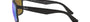 Ray-Ban RB4264 Chromance RB4264 601SA1 square sunglasses for men in full rim plastic, with matte black frame, and blue chromance lenses. 58mm in lens size, 18mm in bridge size, and 145mm in temple length.
