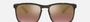 Ray-Ban RB4264 Chromance RB4264 894/6B square sunglasses for men in full rim plastic, with matte havana frame, and purple chromance lenses. 58mm in lens size, 18mm in bridge size, and 145mm in temple length.