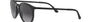 Ray-Ban RB4274 601/8G round sunglasses for unisex in full rim plastic, with matte black frame, and grey gradient lenses. 53mm in lens size, 18mm in bridge size, and 145mm in temple length.
