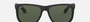 Ray-Ban Justin Classic RB4165 601/71 square sunglasses for men in full rim plastic, with black frame, and dark green lenses. 54mm in lens size, 16mm in bridge size, and 145mm in temple length.