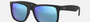 Ray-Ban Justin Color Mix RB4165 622/55 square sunglasses for men in full rim plastic, with matte rubber black frame, and blue mirror lenses. 54mm in lens size, 16mm in bridge size, and 145mm in temple length.