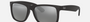 Ray-Ban Justin Color Mix RB4165 622/6G square sunglasses for men in full rim plastic, with matte rubber black frame, and grey mirror silver lenses. 54mm in lens size, 16mm in bridge size, and 145mm in temple length.