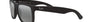 Ray-Ban Justin Color Mix RB4165 622/6G square sunglasses for men in full rim plastic, with matte rubber black frame, and grey mirror silver lenses. 54mm in lens size, 16mm in bridge size, and 145mm in temple length.