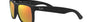 Ray-Ban Justin Color Mix RB4165 622/6Q square sunglasses for men in full rim plastic, with matte rubber black frame, and red mirror lenses. 54mm in lens size, 16mm in bridge size, and 145mm in temple length.