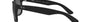 Ray-Ban Justin Classic RB4165 622/T3 square sunglasses for men in full rim plastic, with matte rubber black frame, and light grey lenses. 54mm in lens size, 16mm in bridge size, and 145mm in temple length.