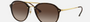 Ray-Ban Blaze Double Bridge RB4292N 710/13 round sunglasses for unisex in full rim plastic, with light havana frame, and brown gradient lenses. 62mm in lens size, 14mm in bridge size, and 145mm in temple length.