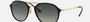Ray-Ban Blaze Double Bridge RB4292N 601/11 round sunglasses for unisex in full rim plastic, with black frame, and grey gradient lenses. 62mm in lens size, 14mm in bridge size, and 145mm in temple length.
