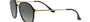 Ray-Ban Blaze Double Bridge RB4292N 601/11 round sunglasses for unisex in full rim plastic, with black frame, and grey gradient lenses. 62mm in lens size, 14mm in bridge size, and 145mm in temple length.