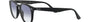 Ray-Ban RB4259 601/19 round sunglasses for unisex in full rim plastic, with black frame, and clear gradient light blue lenses. 51mm in lens size, 20mm in bridge size, and 145mm in temple length.