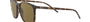 Ray-Ban RB4387 710/73 square sunglasses for unisex in full rim plastic, with light havana frame, and brown lenses. 56mm in lens size, 18mm in bridge size, and 145mm in temple length.