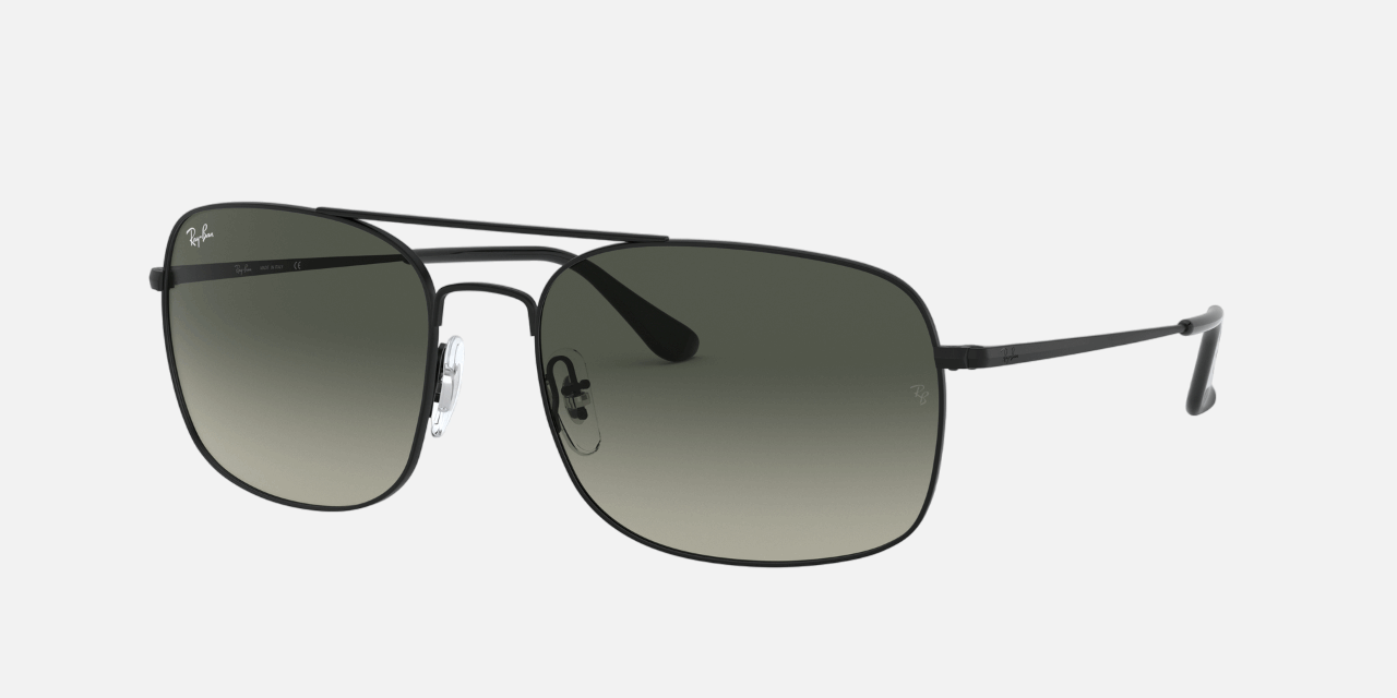 Ray-Ban RB3611 006/71 - Matte Black/Grey Gradient Irregular, Men's Sunglasses, Women's Sunglasses