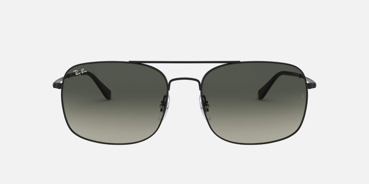 Ray-Ban RB3611 006/71 - Matte Black/Grey Gradient Irregular, Men's Sunglasses, Women's Sunglasses