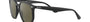 Ray-Ban RB4306 601/9A round sunglasses for unisex in full rim plastic, with black frame, and green lenses. 54mm in lens size, 19mm in bridge size, and 145mm in temple length.