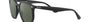 Ray-Ban RB4306 601/71 round sunglasses for unisex in full rim plastic, with black frame, and dark green lenses. 54mm in lens size, 19mm in bridge size, and 145mm in temple length.