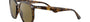 Ray-Ban RB4306 710/73 round sunglasses for unisex in full rim plastic, with light havana frame, and brown lenses. 54mm in lens size, 19mm in bridge size, and 145mm in temple length.