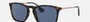 Ray-Ban Chris RB4187 639080 square sunglasses for men in full rim plastic, with havana frame, and blue lenses. 54mm in lens size, 18mm in bridge size, and 145mm in temple length.