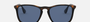 Ray-Ban Chris RB4187 639080 square sunglasses for men in full rim plastic, with havana frame, and blue lenses. 54mm in lens size, 18mm in bridge size, and 145mm in temple length.