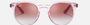 Ray-Ban Junior RJ9064S 7052V0 phantos sunglasses for kids in full rim injected, with polished transparent pink frame, and clear gradient red mirror red lenses. 44mm in lens size, 19mm in bridge size, and 130mm in temple length.