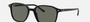 Ray-Ban Leonard RB2193 901/58 square sunglasses for unisex in full rim plastic, with black frame, and green lenses. 53mm in lens size, 18mm in bridge size, and 145mm in temple length.