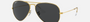 Ray-Ban Aviator Classic RB3025 919648 aviator sunglasses for unisex in full rim metal, with gold frame, and black lenses. 62mm in lens size, 14mm in bridge size, and 135mm in temple length.