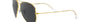 Ray-Ban Aviator Classic RB3025 919648 aviator sunglasses for unisex in full rim metal, with gold frame, and black lenses. 62mm in lens size, 14mm in bridge size, and 135mm in temple length.