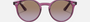 Ray-Ban Junior RJ9064S 706468 phantos sunglasses for kids in full rim injected, with polished transparent fuxia frame, and violet gradient brown lenses. 44mm in lens size, 19mm in bridge size, and 130mm in temple length.