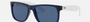 Ray-Ban Justin Color Mix RB4165 651180 square sunglasses for men in full rim plastic, with matte transparent blue frame, and dark blue lenses. 54mm in lens size, 16mm in bridge size, and 145mm in temple length.