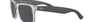 Ray-Ban Justin Color Mix RB4165 651287 square sunglasses for men in full rim plastic, with matte transparent frame, and grey lenses. 54mm in lens size, 16mm in bridge size, and 145mm in temple length.
