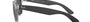 Ray-Ban Justin Color Mix RB4165 651287 square sunglasses for men in full rim plastic, with matte transparent frame, and grey lenses. 54mm in lens size, 16mm in bridge size, and 145mm in temple length.