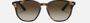 Ray-Ban Junior RJ9070S 152/13 irregular sunglasses for kids in full rim injected, with polished havana frame, and brown/dark brown lenses. 46mm in lens size, 16mm in bridge size, and 130mm in temple length.