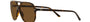 Ray-Ban Bill RB2198 902/57 square sunglasses for unisex in full rim plastic, with havana frame, and brown lenses. 56mm in lens size, 14mm in bridge size, and 145mm in temple length.
