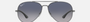 Ray-Ban RB3675 004/78 pilot sunglasses for unisex in full rim metal, with gunmetal frame, and blue lenses. 58mm in lens size, 14mm in bridge size, and 135mm in temple length.