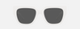 Versace VE4409 31487 square sunglasses for women in full rim plastic, with white frame, and dark grey lenses. 53mm in lens size, 19mm in bridge size, and 140mm in temple length.