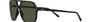 Ray-Ban Bill RB2198 901/31 square sunglasses for unisex in full rim plastic, with black frame, and green lenses. 56mm in lens size, 14mm in bridge size, and 145mm in temple length.