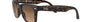 Ray-Ban Wayfarer Folding Classic RB4105 710/51 square sunglasses for men in full rim plastic, with light havana frame, and light brown gradient lenses. 50mm in lens size, 22mm in bridge size, and 140mm in temple length.