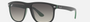 Ray-Ban Boyfriend RB4147 656811 square sunglasses for men in full rim plastic, with black frame, and grey gradient lenses. 60mm in lens size, 15mm in bridge size, and 145mm in temple length.