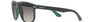 Ray-Ban Boyfriend RB4147 656811 square sunglasses for men in full rim plastic, with black frame, and grey gradient lenses. 60mm in lens size, 15mm in bridge size, and 145mm in temple length.