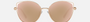 Bvlgari BV6168 20144Z cat-eye sunglasses for women in semi-rimless metal, with pink gold frame, and rose gold lenses. 57mm in lens size, 17mm in bridge size, and 140mm in temple length.