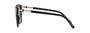 Bvlgari BV8235 501/8G cat-eye sunglasses for women in full rim plastic, with black frame, and gradient grey lenses. 55mm in lens size, 17mm in bridge size, and 140mm in temple length.