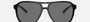 Bvlgari BV7034 501/81 aviator sunglasses for men in full rim plastic, with black frame, and gradient grey lenses. 57mm in lens size, 15mm in bridge size, and 140mm in temple length.