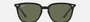 Ray-Ban RB4362 601/9A square sunglasses for unisex in full rim plastic, with black frame, and green lenses. 55mm in lens size, 18mm in bridge size, and 145mm in temple length.