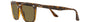 Ray-Ban RB4362 710/73 square sunglasses for unisex in full rim plastic, with havana frame, and dark brown lenses. 55mm in lens size, 18mm in bridge size, and 145mm in temple length.