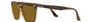 Ray-Ban RB4362 710/83 square sunglasses for unisex in full rim plastic, with havana frame, and brown lenses. 55mm in lens size, 18mm in bridge size, and 145mm in temple length.
