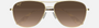 Maui Jim Cliff House 16 aviator sunglasses for unisex in full rim metal, with gold frame, and hcl bronze lenses. 59mm in lens size, 15mm in bridge size, and 120mm in temple length.