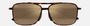 Maui Jim Kaupo Gap 10 aviator sunglasses for men in full rim nylon, with tortoise frame, and hcl bronze lenses. 61mm in lens size, 15mm in bridge size, and 140mm in temple length.