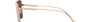 Bvlgari BV6176 20140W square sunglasses for women in full rim metal, with pink gold frame, and rose gold lenses. 55mm in lens size, 17mm in bridge size, and 140mm in temple length.