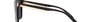 Bvlgari BV8245 501/87 square sunglasses for women in full rim plastic, with black frame, and dark grey lenses. 55mm in lens size, 19mm in bridge size, and 145mm in temple length.