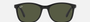 Ray-Ban RB4374 601/31 square sunglasses for unisex in full rim plastic, with black frame, and green lenses. 56mm in lens size, 19mm in bridge size, and 145mm in temple length.