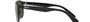 Ray-Ban RB4374 601/31 square sunglasses for unisex in full rim plastic, with black frame, and green lenses. 56mm in lens size, 19mm in bridge size, and 145mm in temple length.